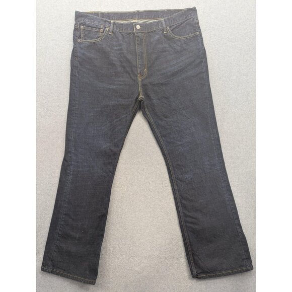 Levi's 527 Jeans Mens 44x32 Blue Denim Bootcut 100% Cotton Zip Fly Five Pocket - Picture 1 of 15